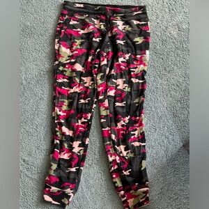 Pink camo DKNY sport cotton sweatpants